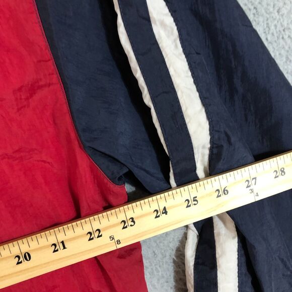 Vintage USA Olympics Jacket Mens L Black Windbreaker 1/4 Zip Pullover Sportswear - Picture 6 of 7